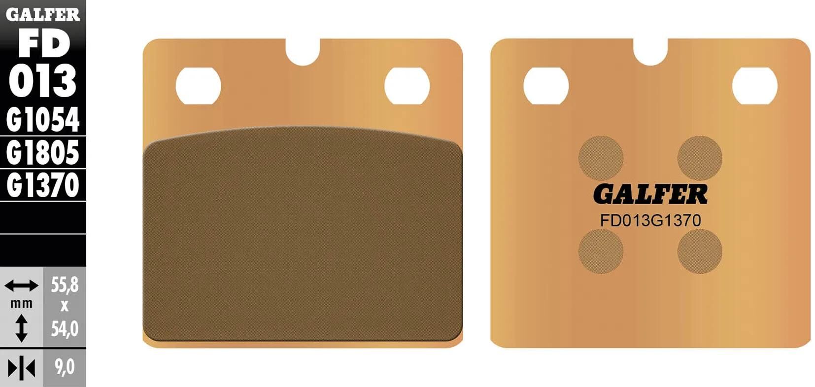 GALFER_Bremsbelag Bremsklötze,Bremsbeläge