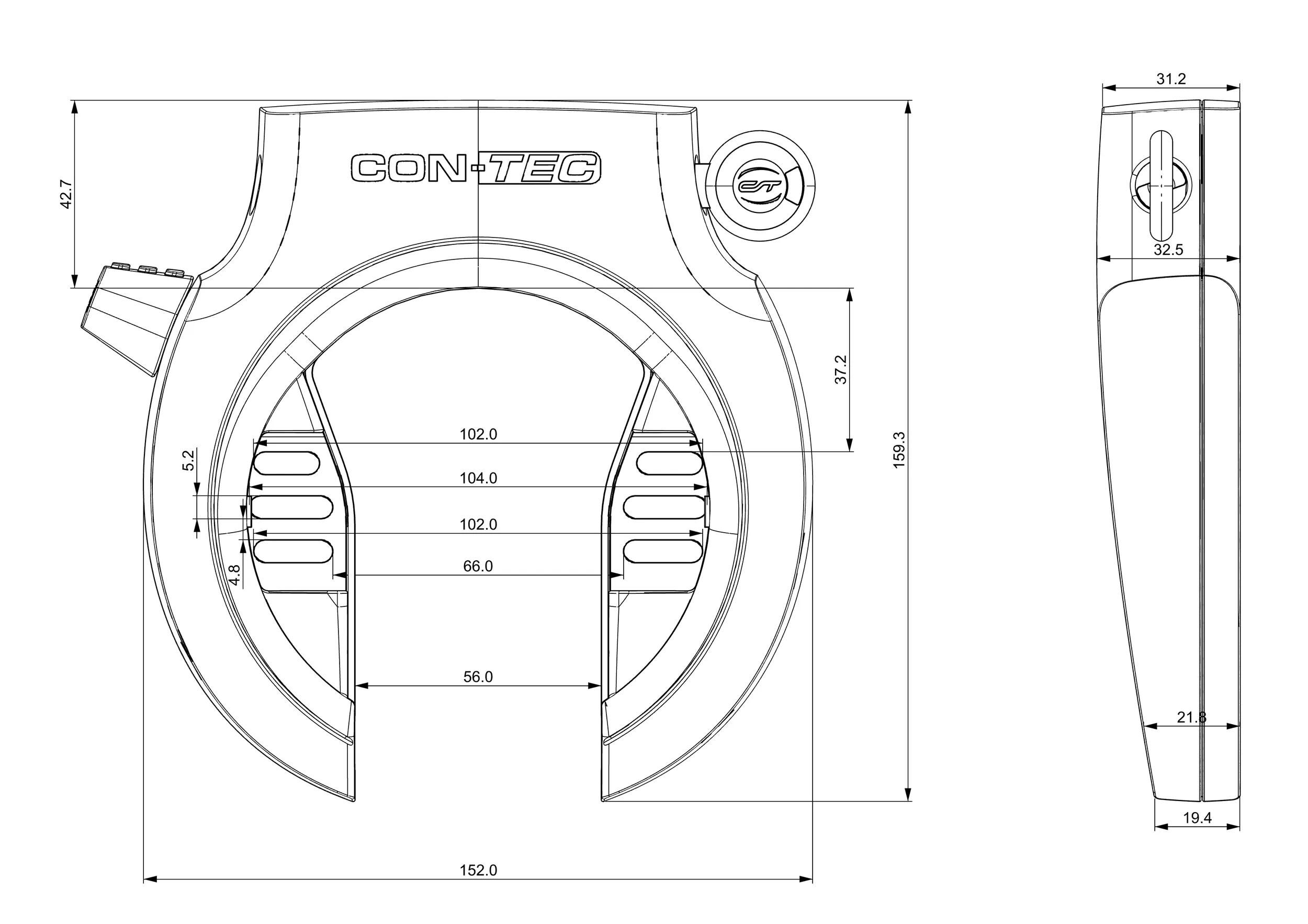 _Rahmen- und Akkuschloss-Set Rahmenschlösser,Schlösser