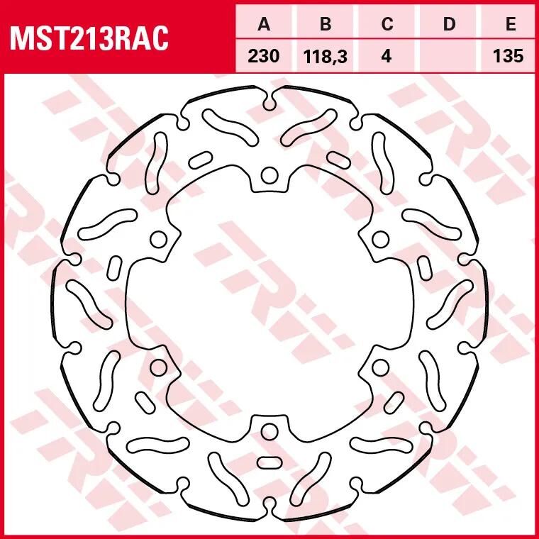 TRW Rotor "MST213RAC" Bremsscheiben