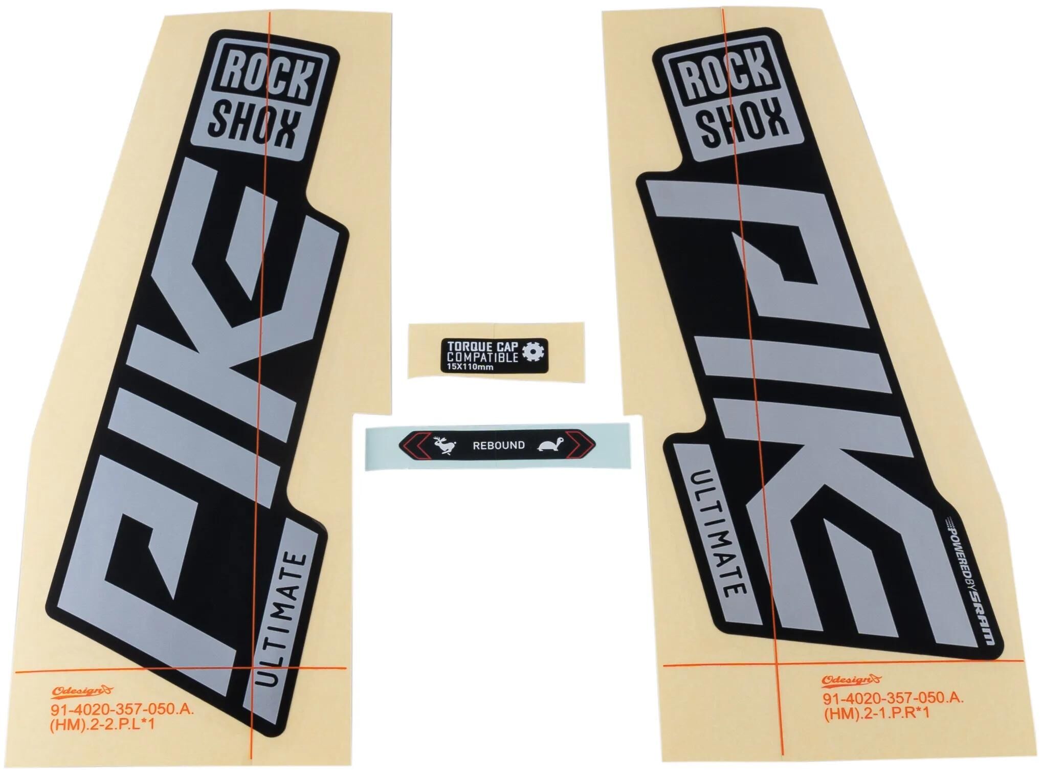 ROCKSHOX_Dekor Set Dekore,Aufkleber