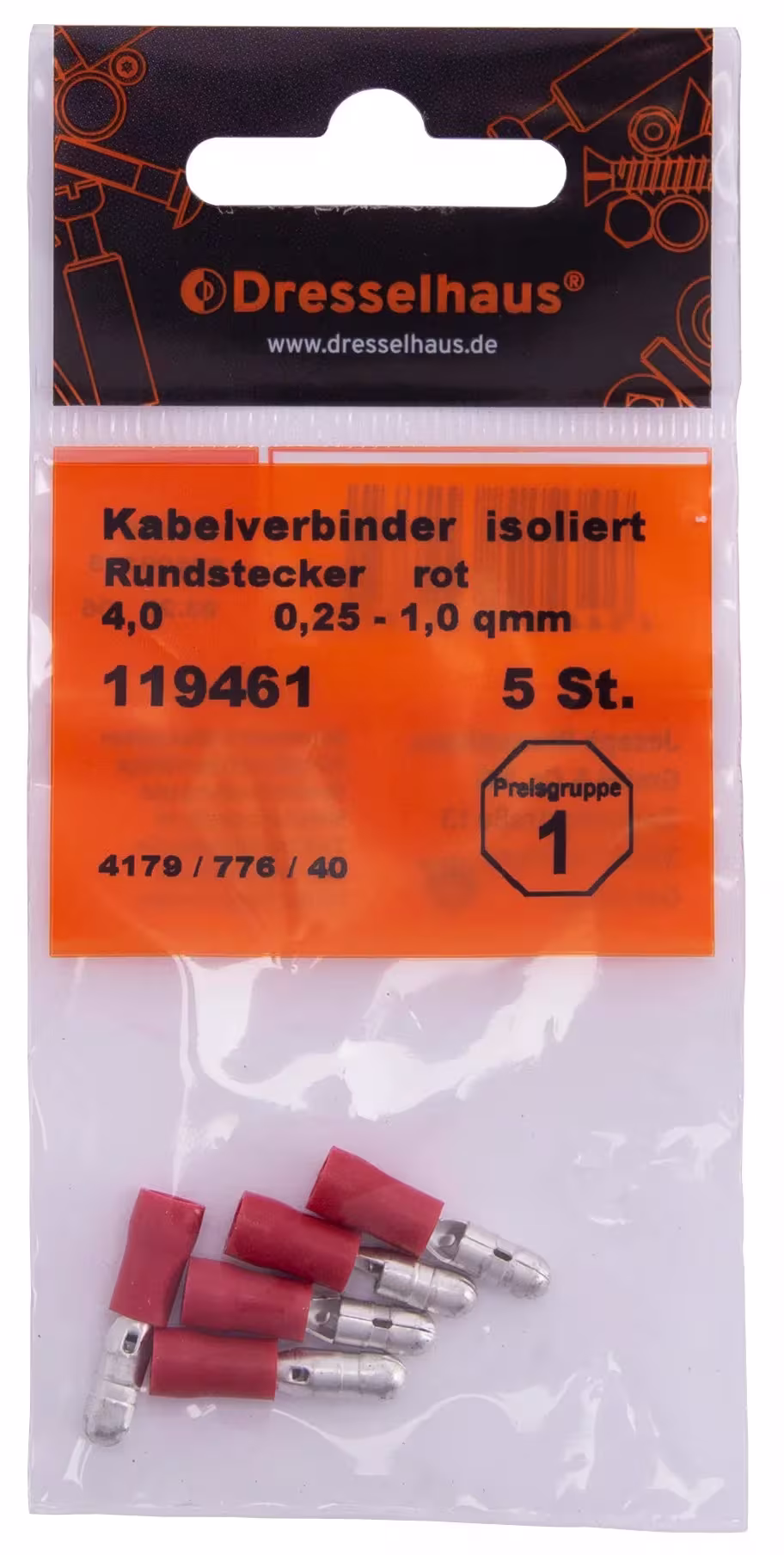 Kabelschuhe u. Stecker,Rundstecker