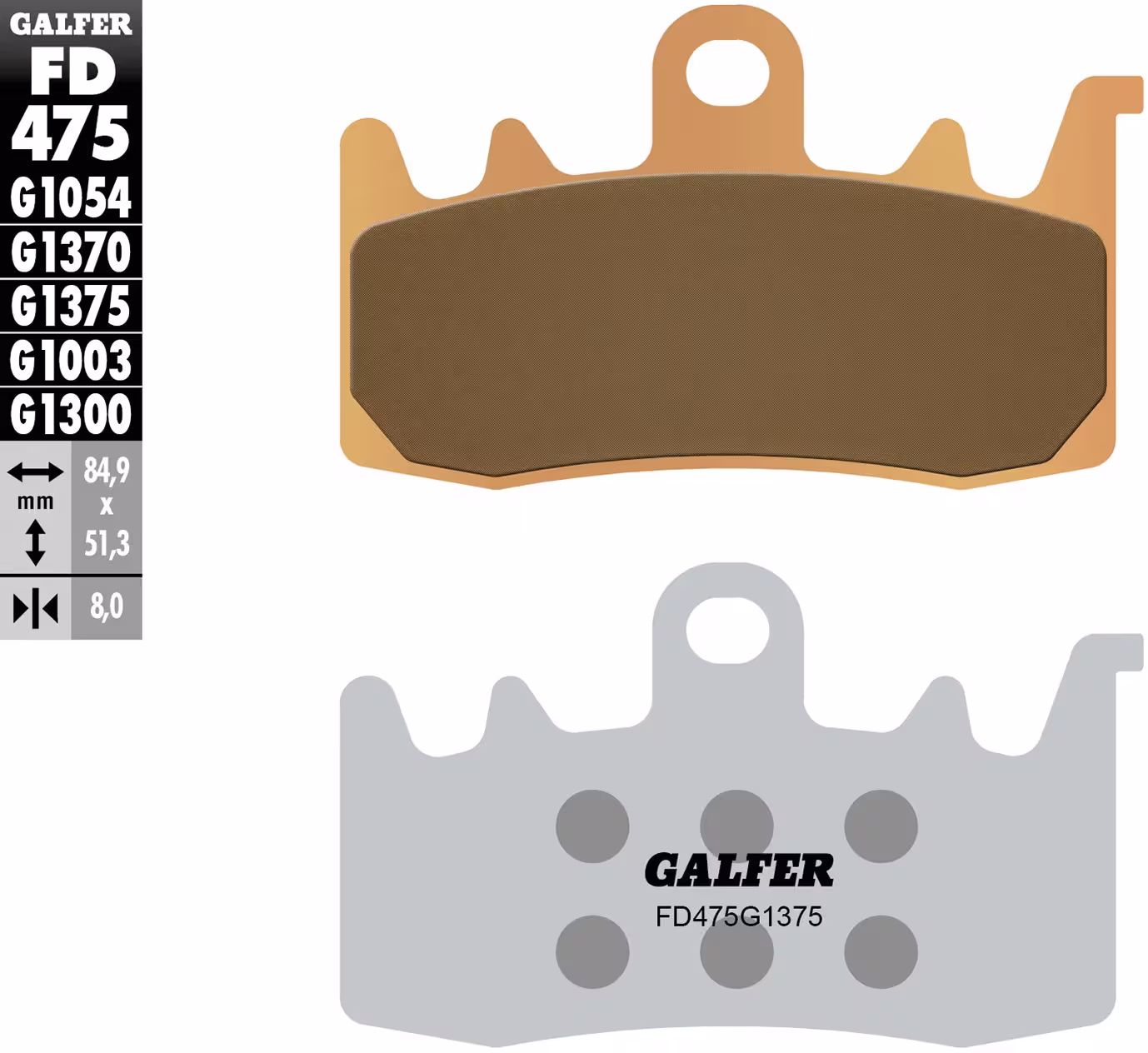 GALFER_Bremsbelag Bremsbeläge