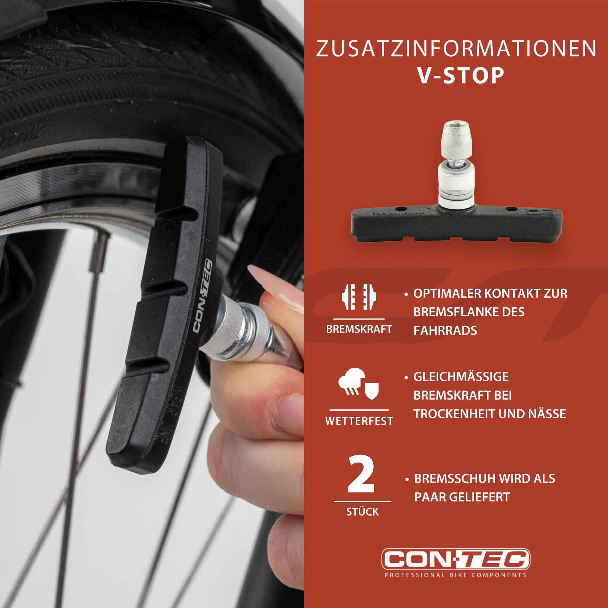 CONTEC Brake Shoe "V-Stop"
