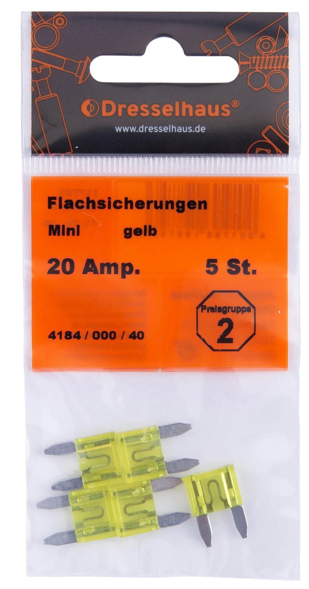 Dresselhaus_Flachsteckersicherung Flachstecksicherungen,Sicherungen