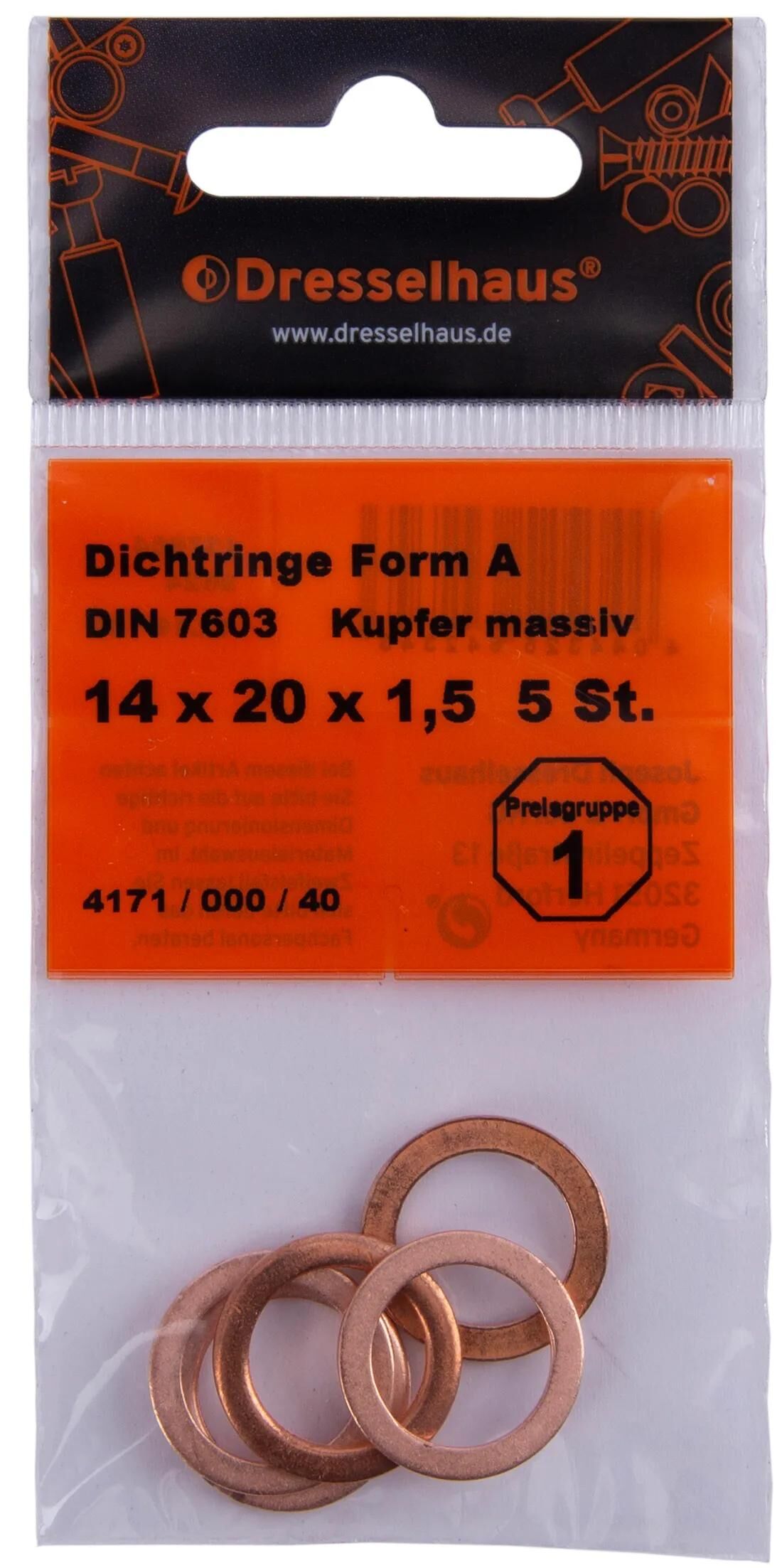 Dresselhaus_Dichtring Kupferringe