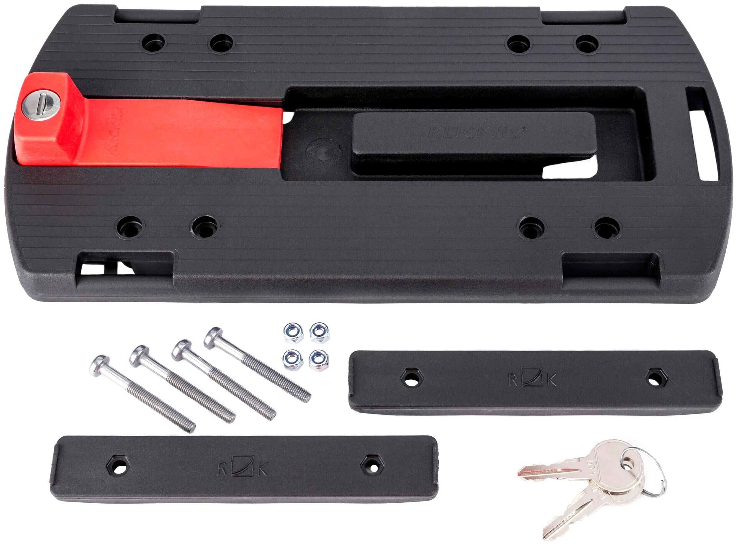 RIXEN & KAUL_Gepäckträgeradapter Korbbefestigung,Taschenhalter,Korbhalter