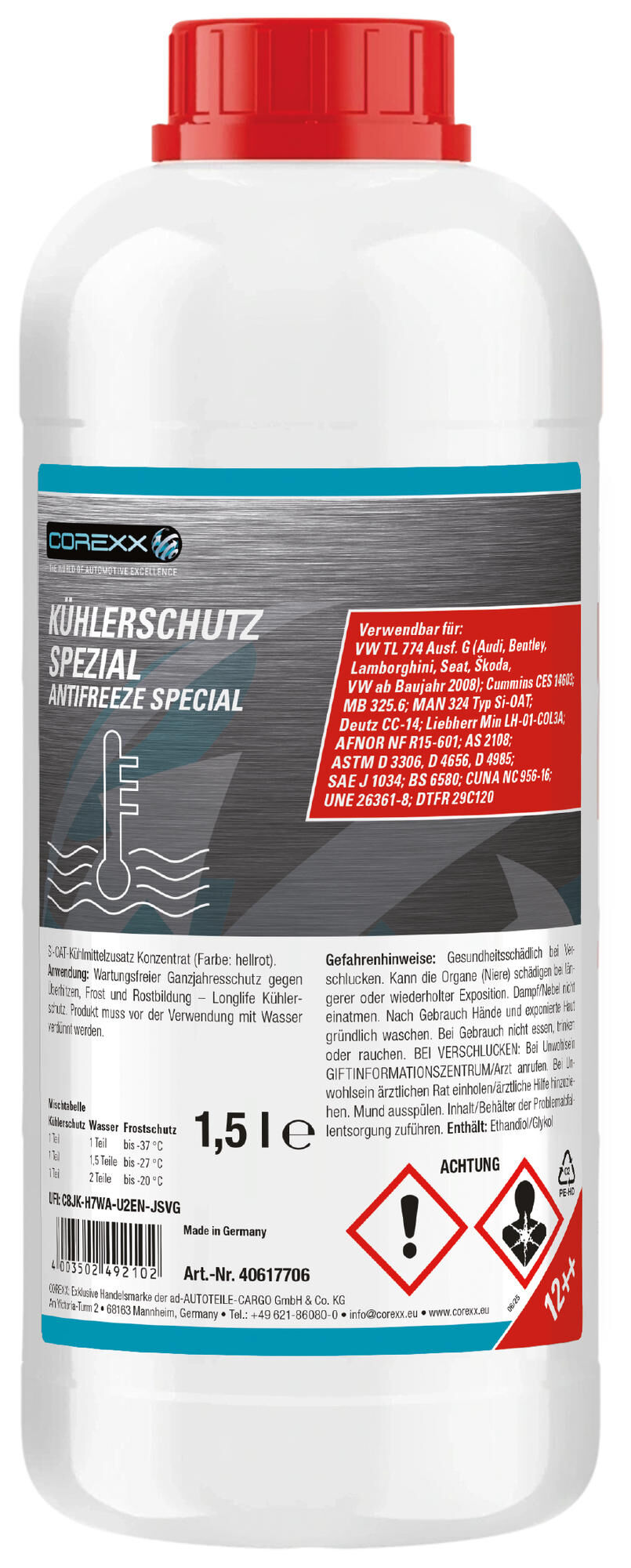 Kühlerfrostschutz,Frostschutz